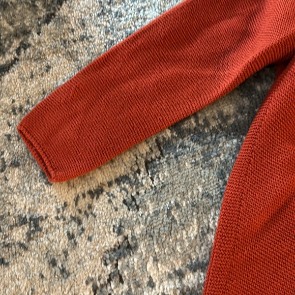 Uniqlo V-Neck Sweater Brick Color - Picture 4 of 5